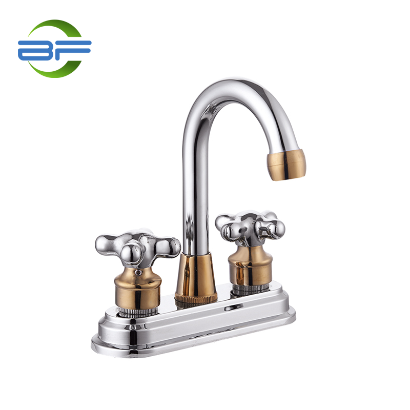 BM401 Brass 4 Inch Lavatory Faucet Bathroom Sink Faucet With Two Handle