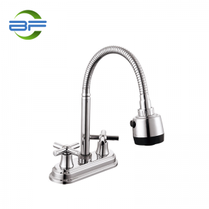 BM420 Brass 4 Inch Lavatory Faucet Bathroom Sink Faucet With Two Handle