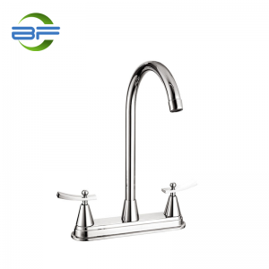 BM805 Brass 8 Inch Deck Mounted Kitchen Faucet With Two Handles