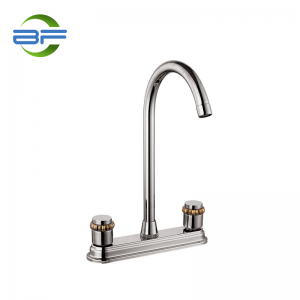 BM807 Brass 8 Inch Deck Mounted Kitchen Faucet With Two Handles