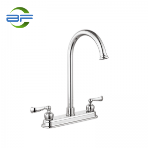 BM809 Brass 8 Inch Deck Mounted Kitchen Faucet With Two Handles