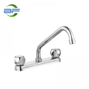 BM824 Brass 8 Inch Deck Mounted Kitchen Faucet With Two Handles
