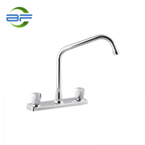 BM836 Brass 8 Inch Deck Mounted Kitchen Faucet With Two Handles