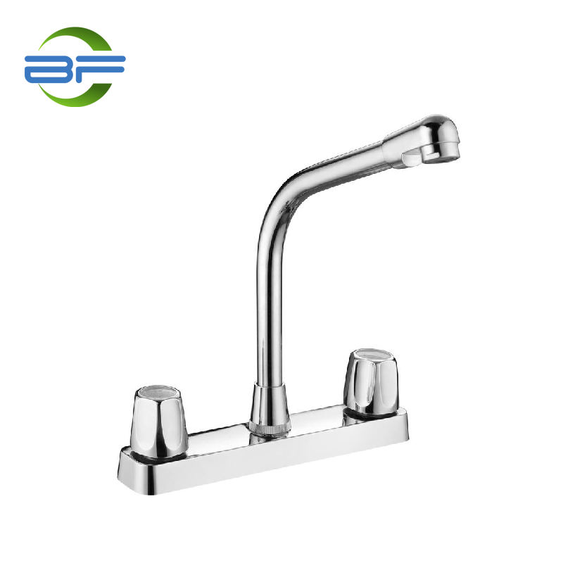 OEM High Quality 25MM Shower Mixer Manufacturer –  BM864 Plastic 8 Inch Deck Mounted Kitchen Faucet With Two Handles – Yehui