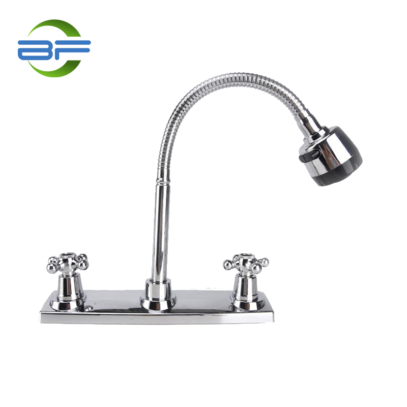 BM866 Plastic 8 Inch Deck Mounted Kitchen Faucet With Two Handles