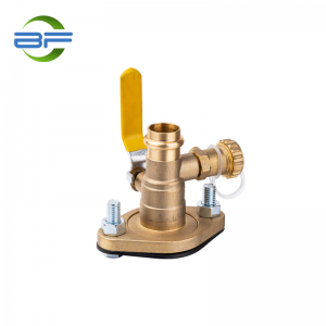 Best Towel Bar Suppliers –  BV011 BRASS PRESS X ROTATING FLANGE BALL VALVE WITH DRAIN – Yehui
