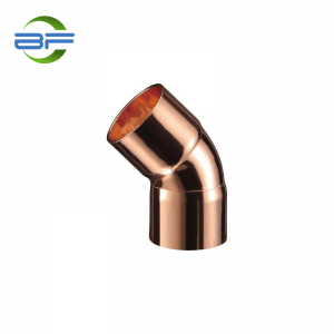 CP604 COPPER END FEED 45 DEGREE ELBOW