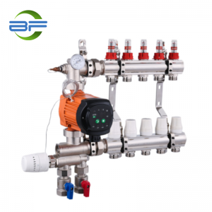 MS006 FLOOR HEATING MANIFOLD PUMP AND MIXING VALVE CONTROL WATER TEMPERATURE