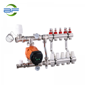 MS008 FLOOR HEATING MANIFOLD PUMP AND MIXING VALVE CONTROL WATER TEMPERATURE