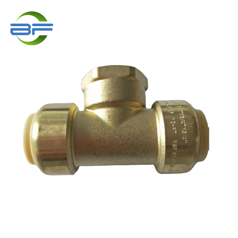 ODM Discount Water Meter Manufacturers –  PPF012 BRASS PUSH FIT FEMALE TEE – Yehui