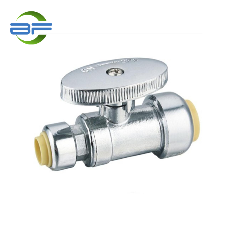 China wholesale Brass Ball Valve Butterfly Handle Manufacturers –  PPV002 BRASS PUSH FIT 1/4 TURN STRAIGHT VALVE – Yehui