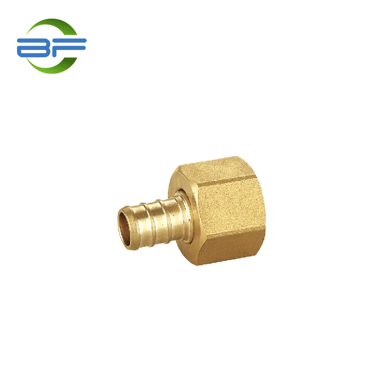 Best Components for braided hose Suppliers –  PXF017 BRASS PEX BARB FEMALE SWIVEL ADAPTER – Yehui