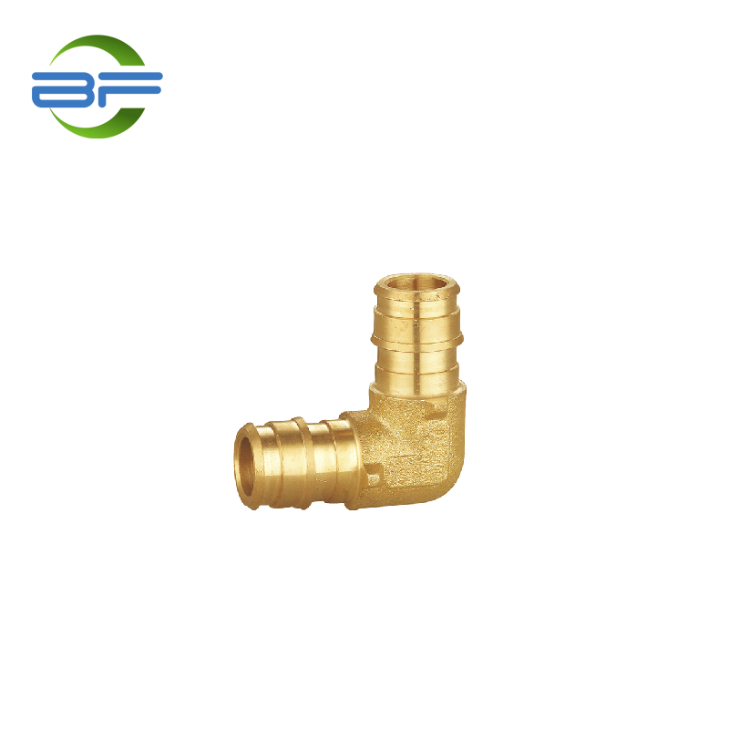 PXF207 BRASS PEX-A EXPANSION BARB 90 DEGREE ELBOW