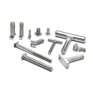 OEM Stainless Steel fasteners stainless steel nut and screw stainless steel bolts Hex Head T Square Stud Bolts