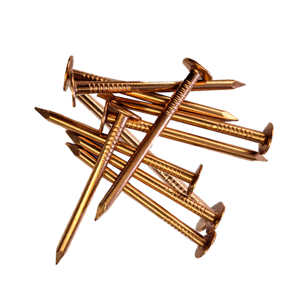 copper roofing nails flat head