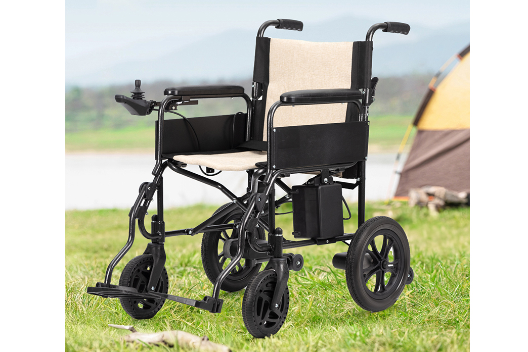 Dokonalá kombinace pohodlí a mobility: Špičkový skládací lehký elektrický invalidní vozík