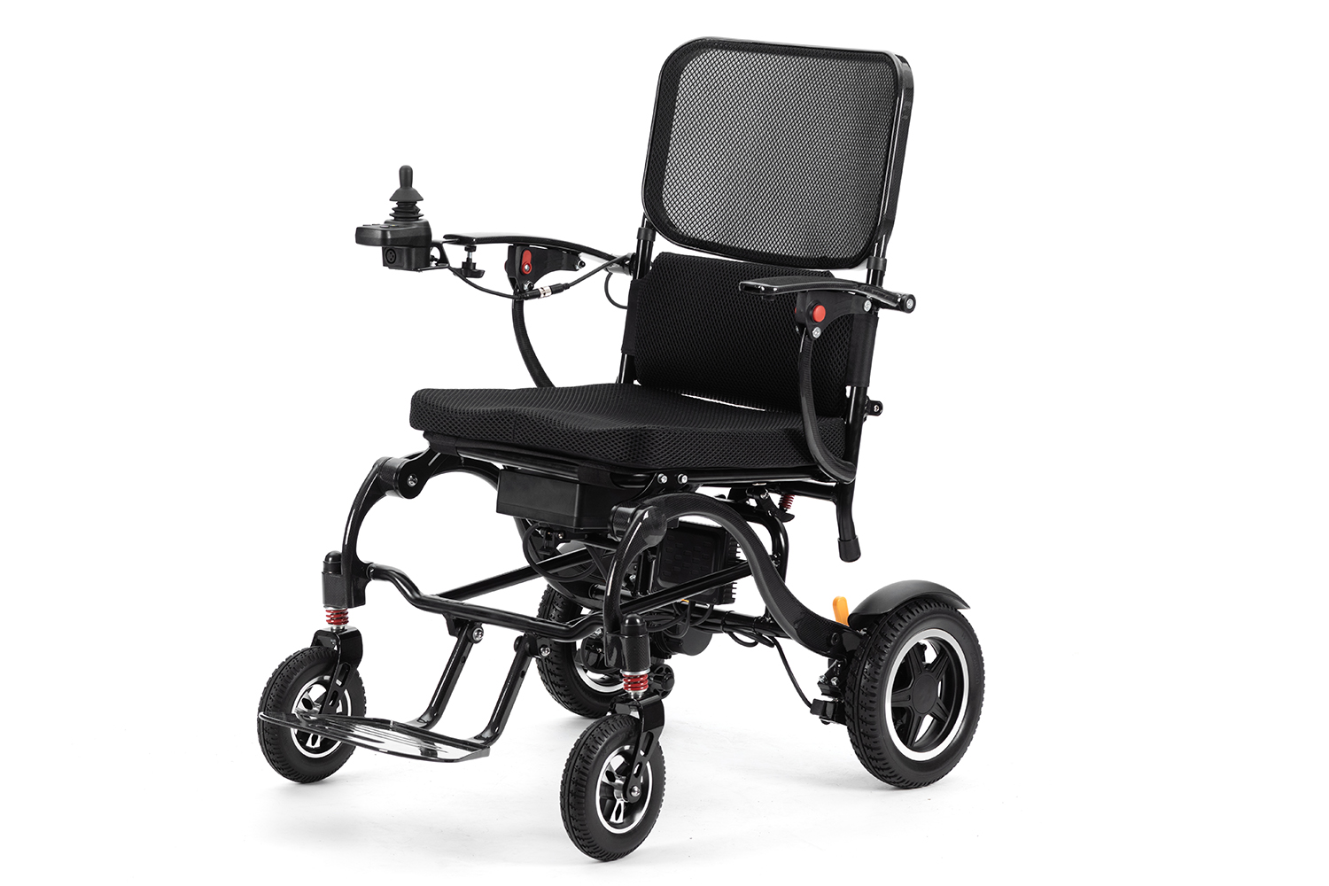 Letteste elektriske kørestol — lavet af kulfiber — Super let kun 17 kg