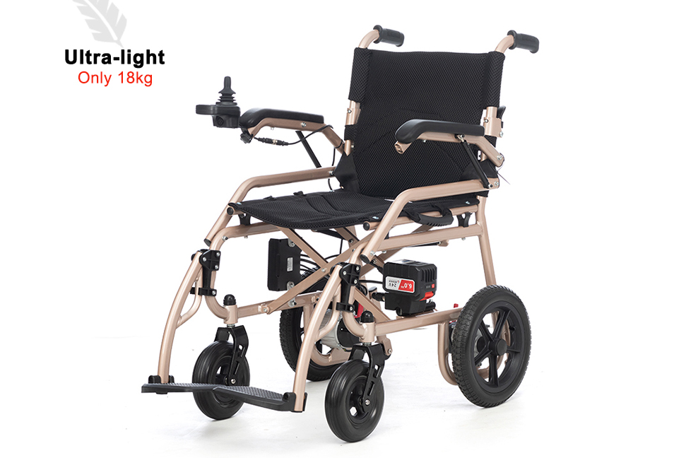 Why are lightweight folding electric wheelchairs increasingly accepted by the market?