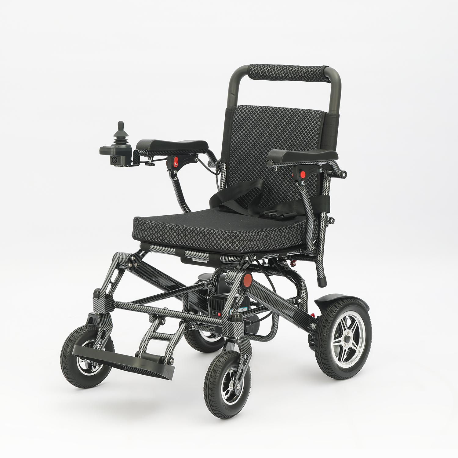 Ultralichte elektrische rolstoel van slechts 18,5 kg draagbare gemotoriseerde rolstoel van aluminiumlegering