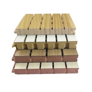 Wooden Grooved MDF Acoustic Panel
