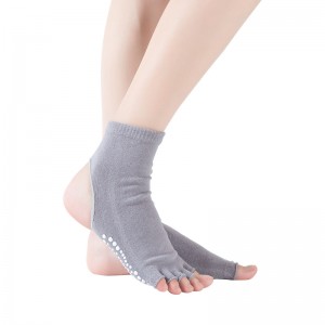 2021 Latest Design Pink Stockings - OEM Yoga Socks middle tube five-finger split-finger yoga socks female five-finger yoga dance socks – Delvis