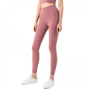 2021 New FP High-Strength Nude Lulu Yoga Pants Cross-Border High-Waist Tight-Fitting Peach Hip-Lifting Sports Fitness Pants Women