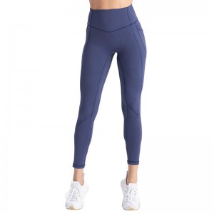 Processing And Customizing OEM High Waist Women’s Yoga Pants Fitness Compression Naked Feeling Pants Fast Drying Bodybuilding Pants