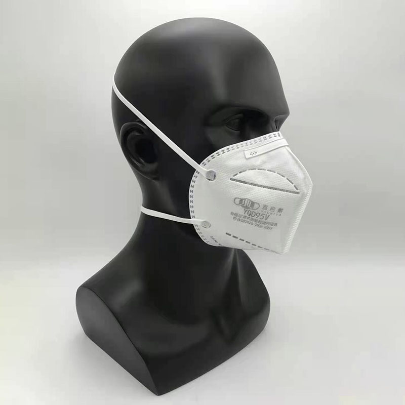 Best Quality 3d Folding Breathing White Nose Filter Kn95 Respirator Face Mask