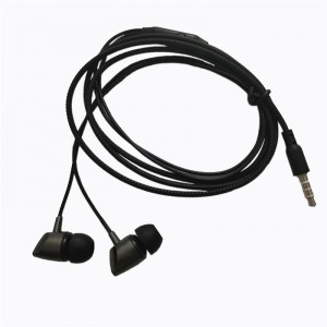 3.5mm jack wired earphones with microphone cheapest earphone from factory directly