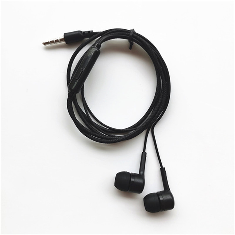3.5mm universal high bass portable mobile phone handsfree earphones & headphones with microphone (1)
