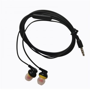 Hot sell cheap headphone earbuds wired earphone 3.5mm silicone wired ear buds with microphone