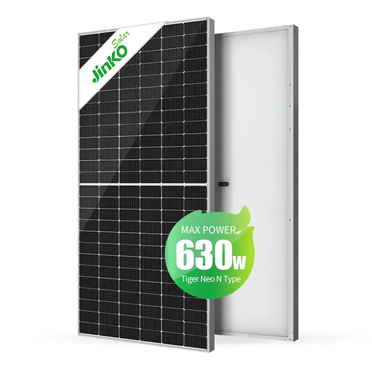 Tier One Jinko Tiger Neo Mono Photovoltaic Solar Panel 610W 620W 630 Watt Good Suppliers Price Bifacial PV Modules