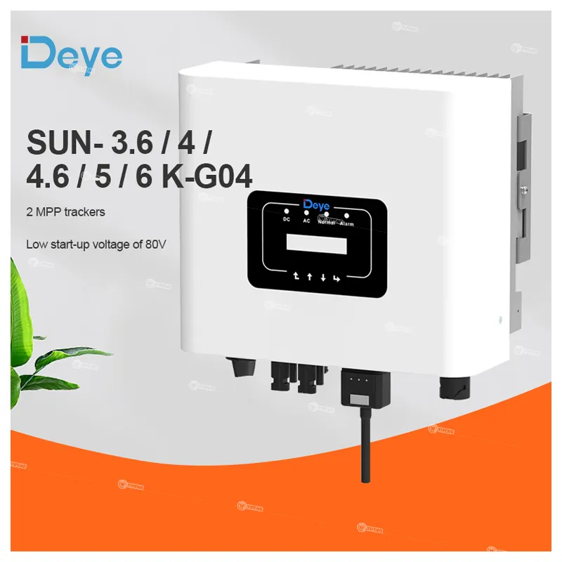 Deye on grid inverter SUN 3.6KW 4KW4.6k 5kw G03 EU standard single phase Deye on grid solar inverter mico invertor or