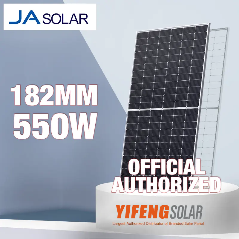 JA solar MBB panel surya setengah sel mono 530W 535W 540W 545W 550W