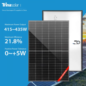Tấm pin năng lượng mặt trời khung đen 425W Trina Solar De09R.08 430W 435W tấm pin mặt trời