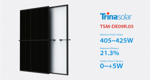 Efisiensi Tinggi Trina Full Black 405W 410W 420W 425W Panel Surya TSM-DE09R.05 Trina Tenaga Surya