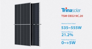 Trinasolar energy 210mm મોનો બાયફેસિયલ સોલર પેનલ્સ 535W-555W સોલર પીવી પાવર વેચાણ પર છે