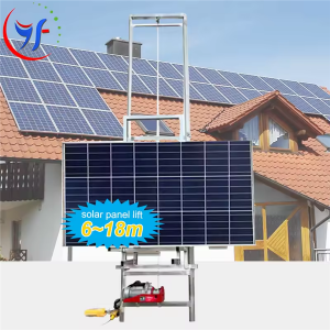 6,2 m-12 m Aluminijski solarni panel za podizanje klima uređaja prijenosni dizalica za utovar kamiona od jednog čovjeka