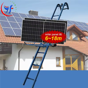 6.2m-12m Aluminju panel solari lift arja kondizzjonata lifter portabbli għal tagħbija ta 'trakk raġel wieħed