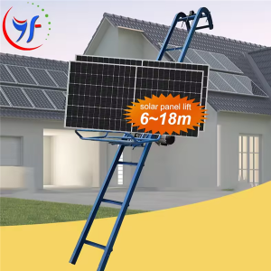 6,2 m-12 m Hliníkový solární panel zvedací klimatizace přenosný zvedák pro nakládání nákladního auta pro jednoho člověka