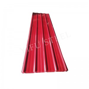 Factory High Quality Galvanized Colour Coated Corrugated Sheet Metal Roofing Sheet