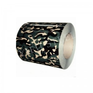 DX51D CAMOUFLAGE PATTERN/ Prepainted galvanized coils/ flower pattern coils for metal roof