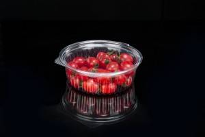 400g GLD-24FL Disposable fruit fishing packaging box yogurt net red round salad plastic box dried fruit box high-end fruit cut packaging box/clear Salad Container