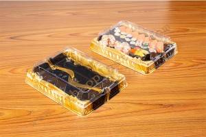 GLD-25-20 18Rolls Sushi container with lid/sushi tray with lid