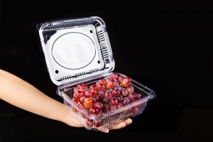 1000G GLD-38 One time perforated box for fruit and vegetable packaging/Fruit Plastic Packaging Clamshell