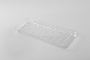 GLD-3313 Disposable supermarket plastic rectangular vegetables PP / PET fresh tray