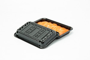 GLD-2012（black）Disposable packaging box for bean products/MAP trays