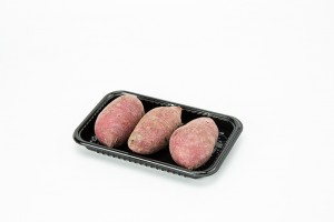 GLD-2013（black）Disposable packaging box for bean products /trays with overwrap