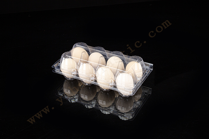 High reputation Black Takeout Containers - 8 count plastic egg containers  GLD-00C6/plastic egg containers with lids – Yihao