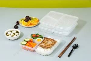 GLD-M438 restaurant togo containers | clear togo boxes